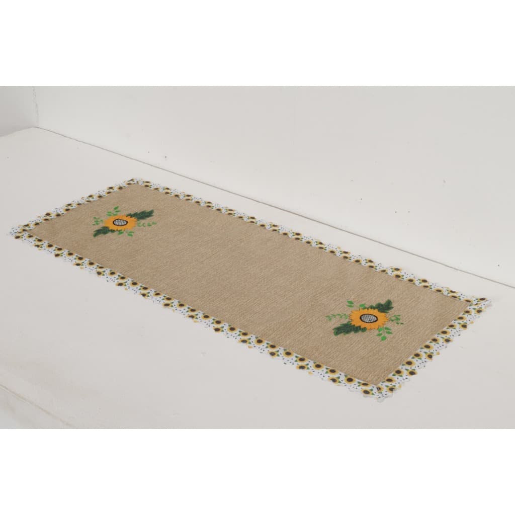 Caminho de Mesa Estampado 1,00 x 0,38 Para Decoração De Cozinha Bordada