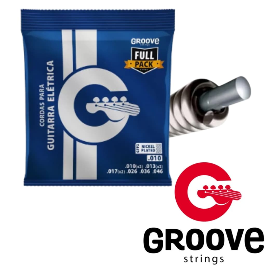 Encordoamento Guitarra Groove Solez 010 GFP2