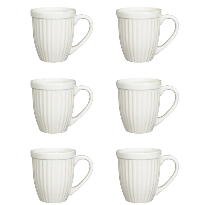 Kit 6 Canecas Xícaras Itália Segunda Linha Defeitos Cappuccino 12 Cores Mesa Posta