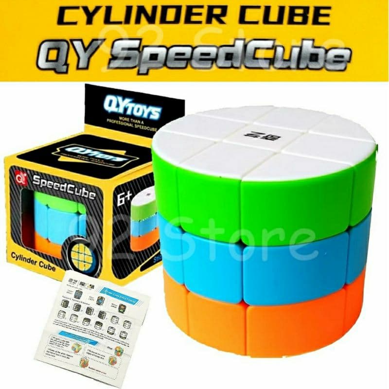 Cubo Mágico Cilíndrico QiYi Profissional 3x3x3 Cilindro Stickerless