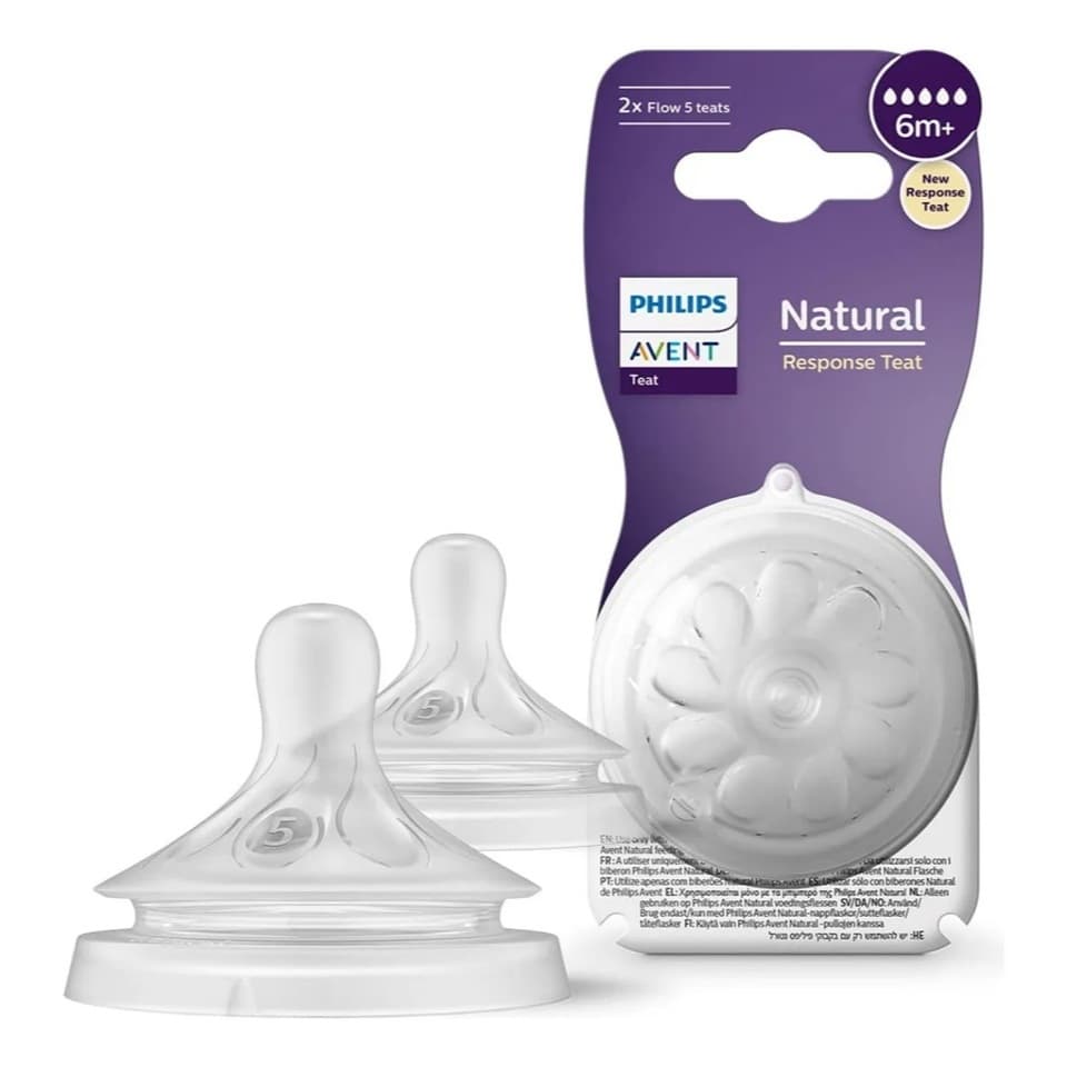 Kit 2 Unidades De Bico Pétala T5 Para Bebês De 6 Meses Phillips Avent
