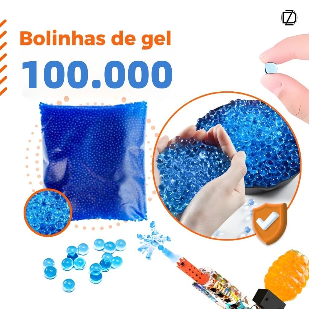 100000/100 Mil Bolinha De Gel 7mm Cresce Na Aágua Para Arminha Orbeez
