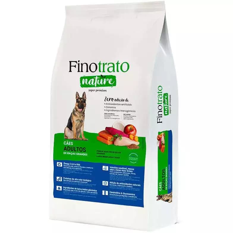 Ração Finotrato Nature Super Premium Cães Adultos Raças Grandes 15kg