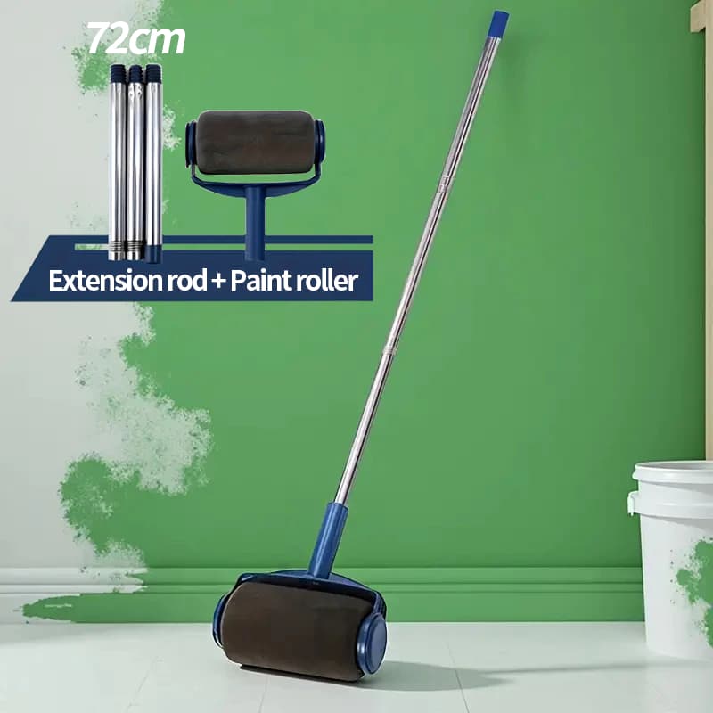 Kit de Pincel Rolo de Pintura Easy Glide de 6 Polegadas para Pintura de Paredes + 72 cm cabo