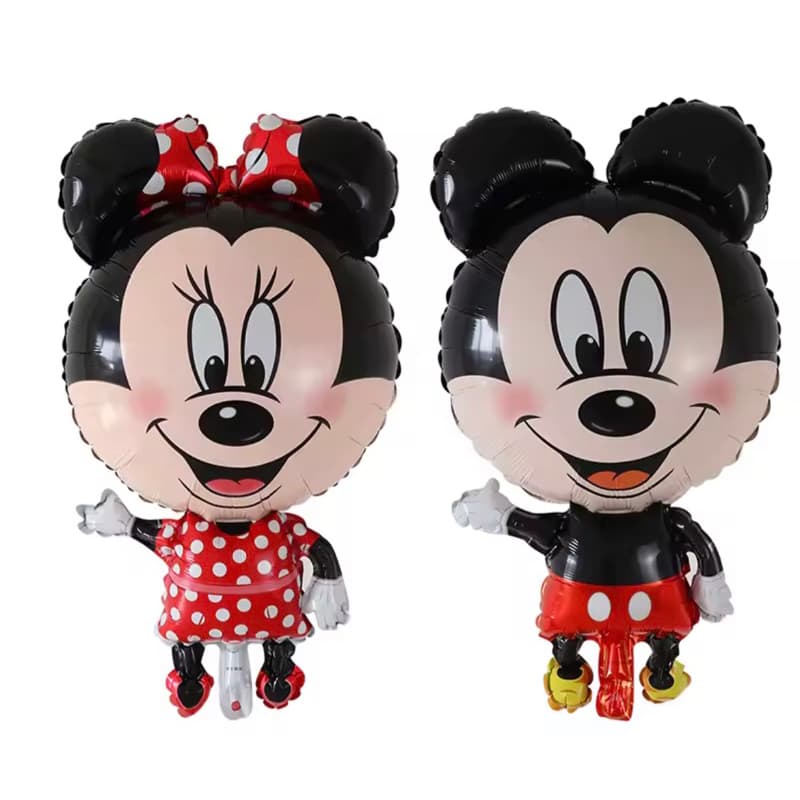 1pcs 80cm Gigante Mickey Minnie Mouse Balões Crianças Festa De Aniversário Decoração De Desenhos Animados tema minie