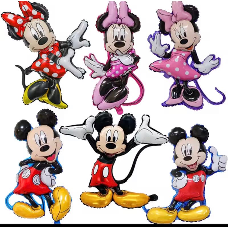 kit balão Mickey Minnie Mouse Balões Crianças Festa De Aniversário Decoração De Desenhos Animados tema minie