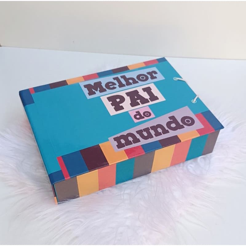 Caixa cartonada " o melhor pai do mundo"