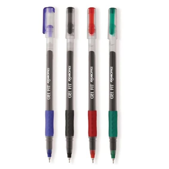 Caneta Gel Fit 0.6 - Azul Preta Vermelha Verde Jocar Office