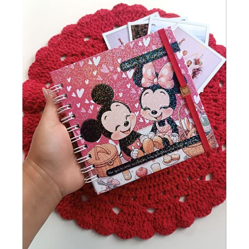 Álbum para fotos Polaroid Mickey e Miniie