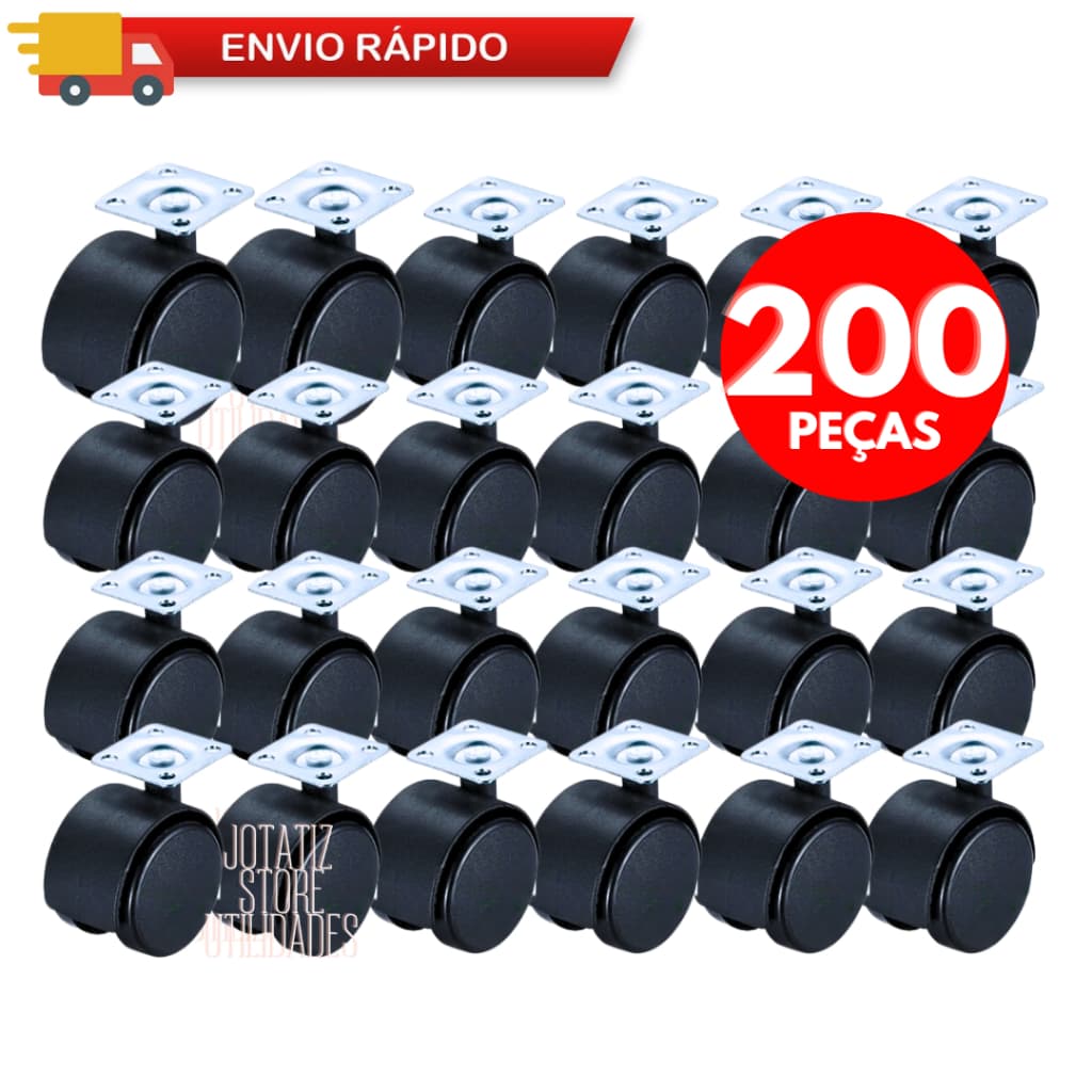 Caixa 200/ 100/ 50 Rodas Rodinhas De Cadeiras Rodízio Giratório Rack Móveis Anti Ruído Risco Vasos Guarda Roupa De Casal