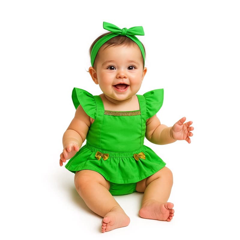 Romper Bebê Tema Fadinha Fada ou fiona Bebê Mesversario jardineira