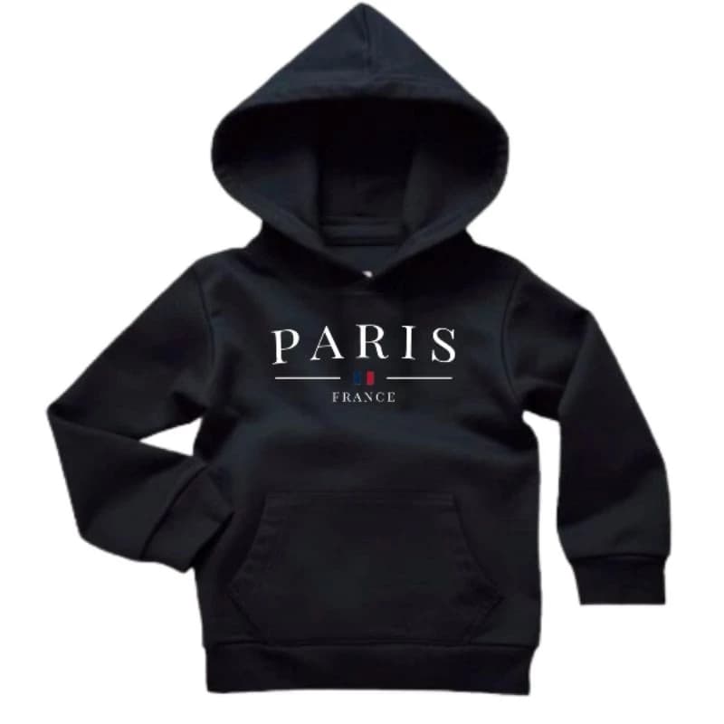 Moletom Canguru Infantil Estampado Paris Flanelado Confort Premium