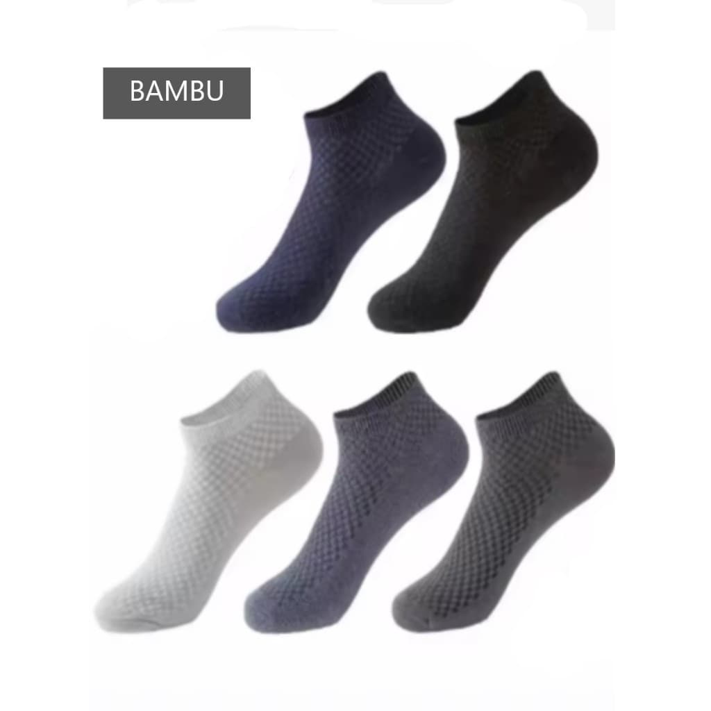K2 Meia Fibra de Bambu Antibacteriana Masculina Respirável