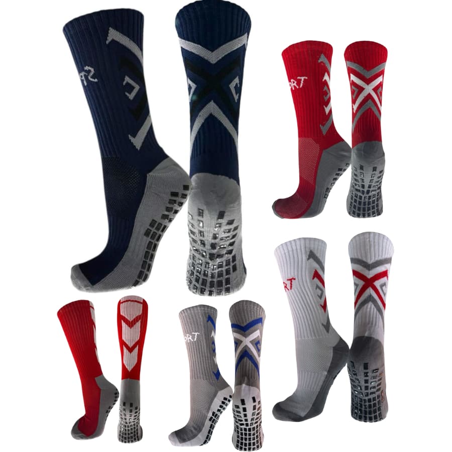 Kit 2 pares de meias de futebol e meias de basquete para esportes