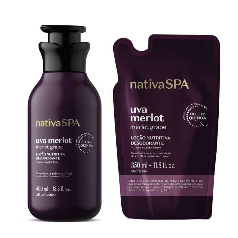 SUPER PROMOÇÃO NA COMPRA DE UM HIDRATANTE NATIVA SPA LEVE UM REFIL DE FRAGRANCIA ALEATORIA