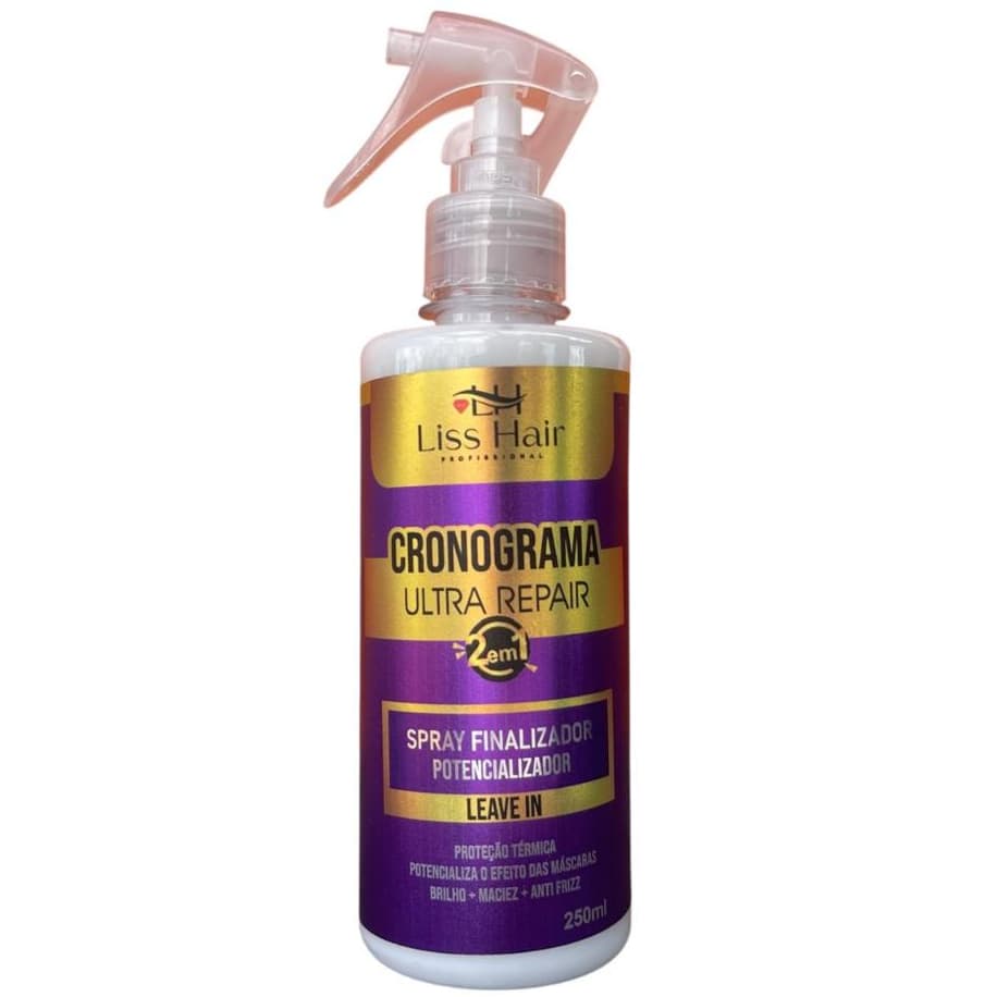 Protetor Térmico Potencializador Cronograma Ultra Repair 2 em 1 Leave-In Spray 250mL Liss Hair