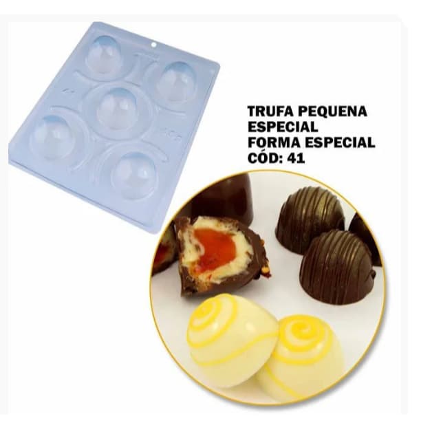 Forma Trufa Pequena 3 Partes c/ Silicone 45g – BWB Cód 41 | Perfeição e Facilidade!