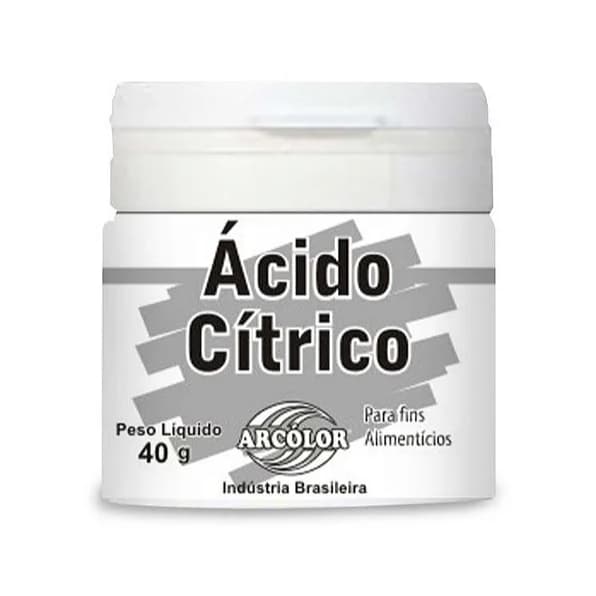 Ácido Cítrico Arcolor 40g – Realçador de Sabor e Conservante p/ Doces e Bebidas