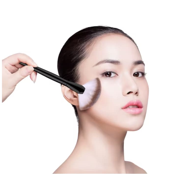 Pincel DUO FIBER de Maquiagem Profissional Portátil BB Cream Blush em Pó Base