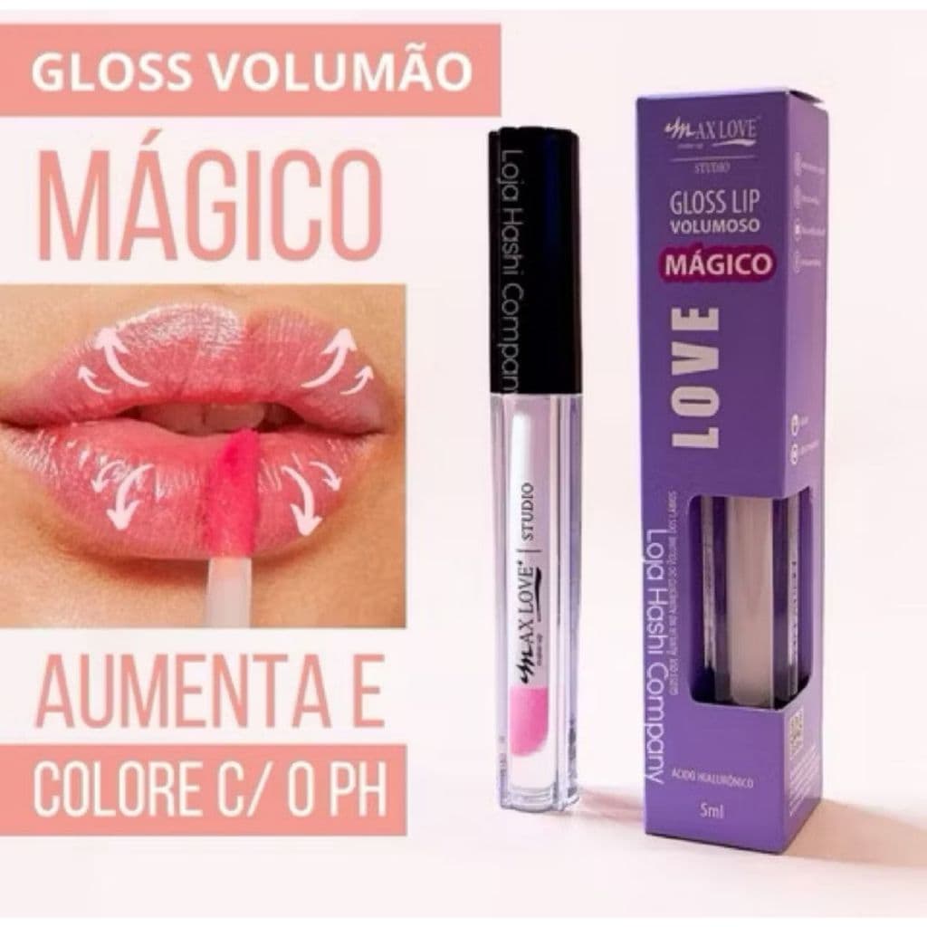 Gloss Volumoso Mágico - Batom Gloss Lip Volumoso Muda De Cor Com PH Max Love
