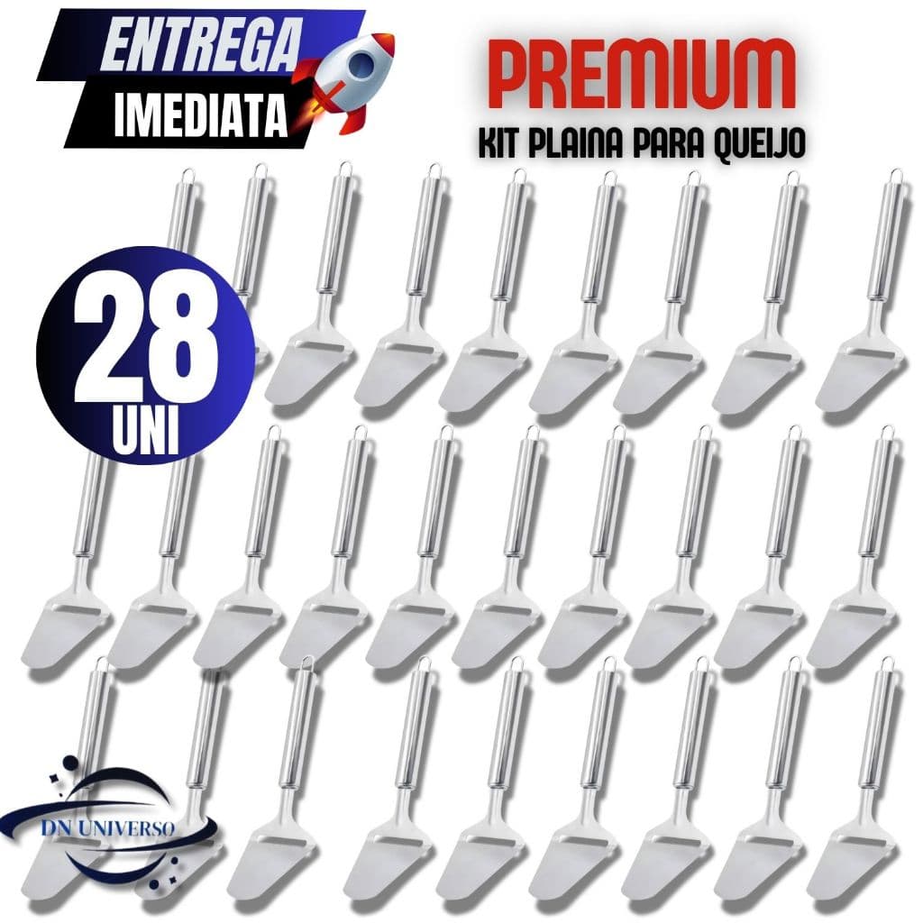 Conjunto Jogo Kit 28 Peças Espátula para Cortar Bolo Torta e Pães de Aço Inox Variáveis Utilidades