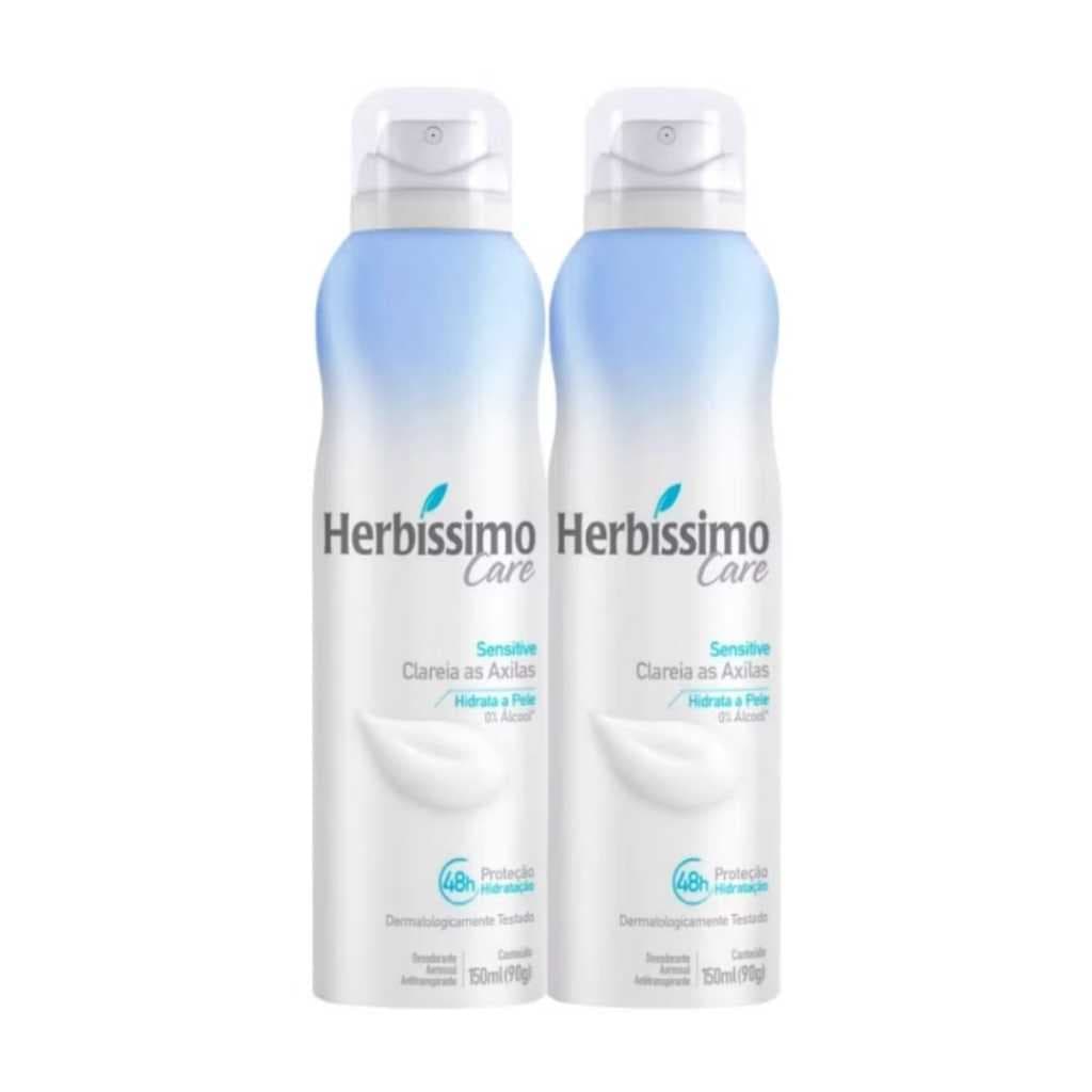 KIT DESODORANTE AERO HERBíSSIMO CARE SENSITIVE 150MLCOM 2 UNIDADES