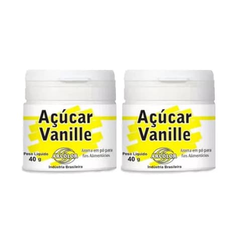 Açúcar Vanille Arcolor 40g (2 ou 3 Unidades) – Aroma e Sabor de Baunilha