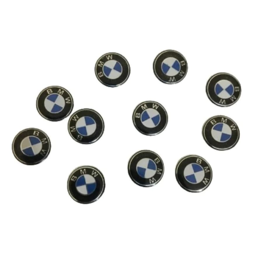 Emblema BMW azul e branco tradicional