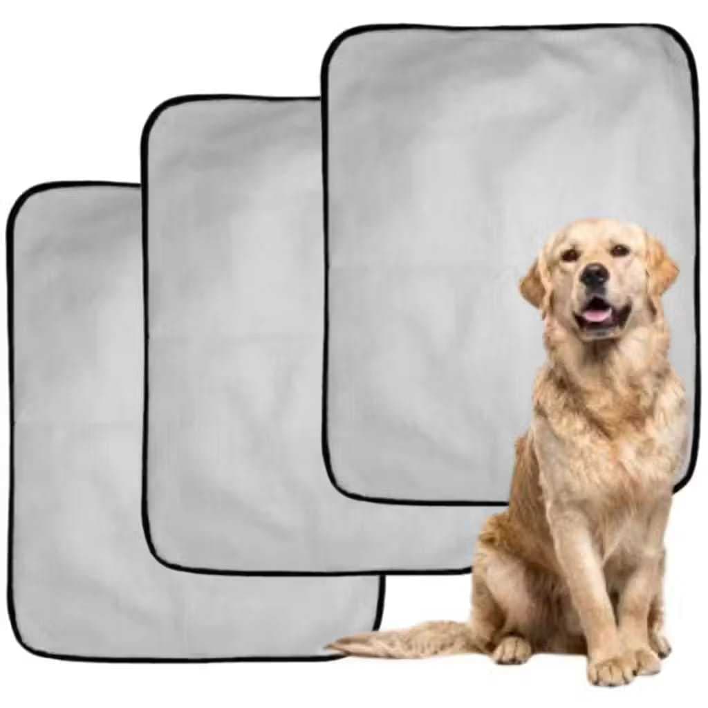 Kit 3 Tapetes Higiênico Lavável Para o seu pet Super Absorção 200 Lavagens 70x50