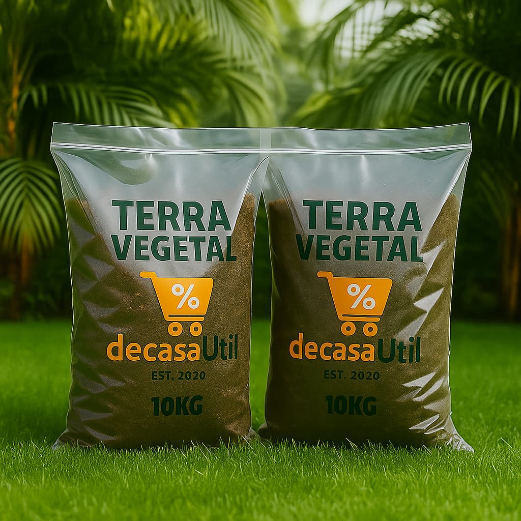 Terra Vegetal Rica em Matéria Orgânica Adubada – Solo Fértil para Jardim, Horta e Paisagismo