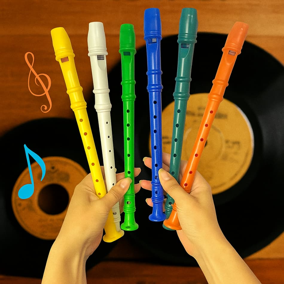 Flauta Doce Infantil – Música Diversão e Aprendizado brinquedo educativo que estimula
