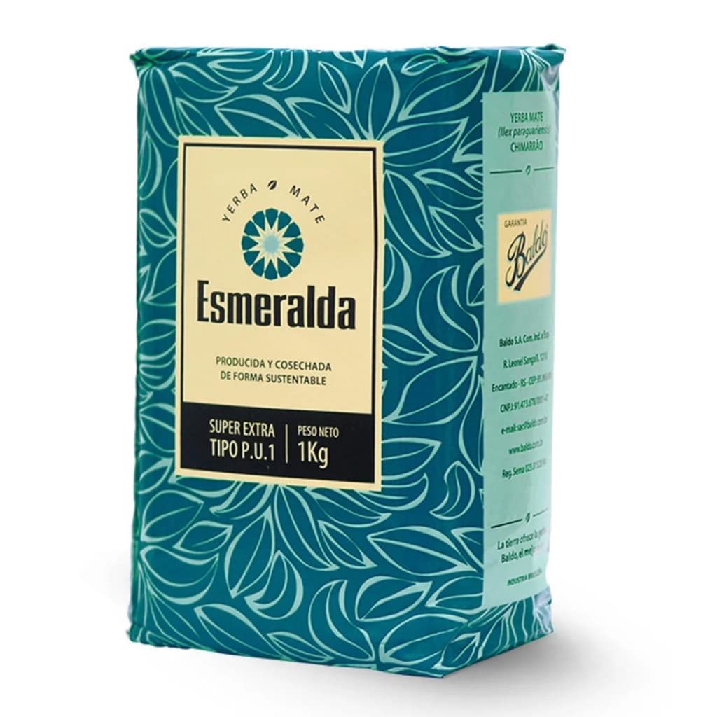 Erva Mate Chimarrão Padrão Uruguaio Esmeralda 1 Kg - Baldo