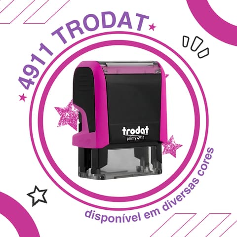 Carimbo Automático Trodat 4911 Medida 38x14mm ENTREGA DIRETA - PASSAR OS DADOS IMEDIATAMENTE