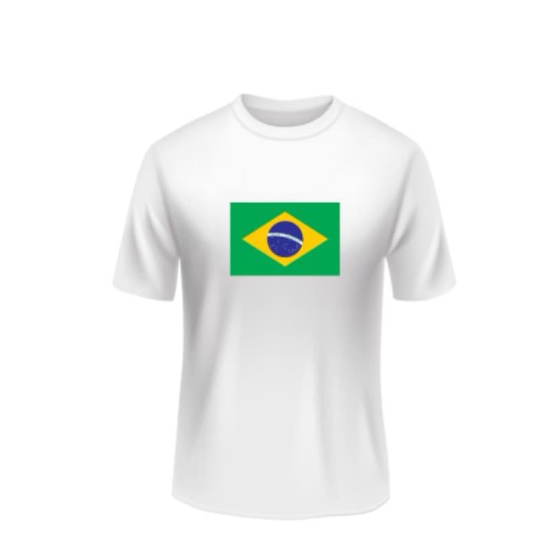Adesivo Bandeira do Brasil Glossy Tamanho 14x9,5