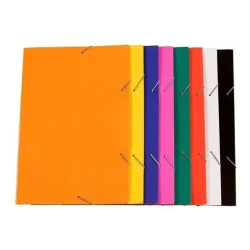 Kit 20 Pastas Ofício Cartão Duplex Aba Com Elástico Polycart