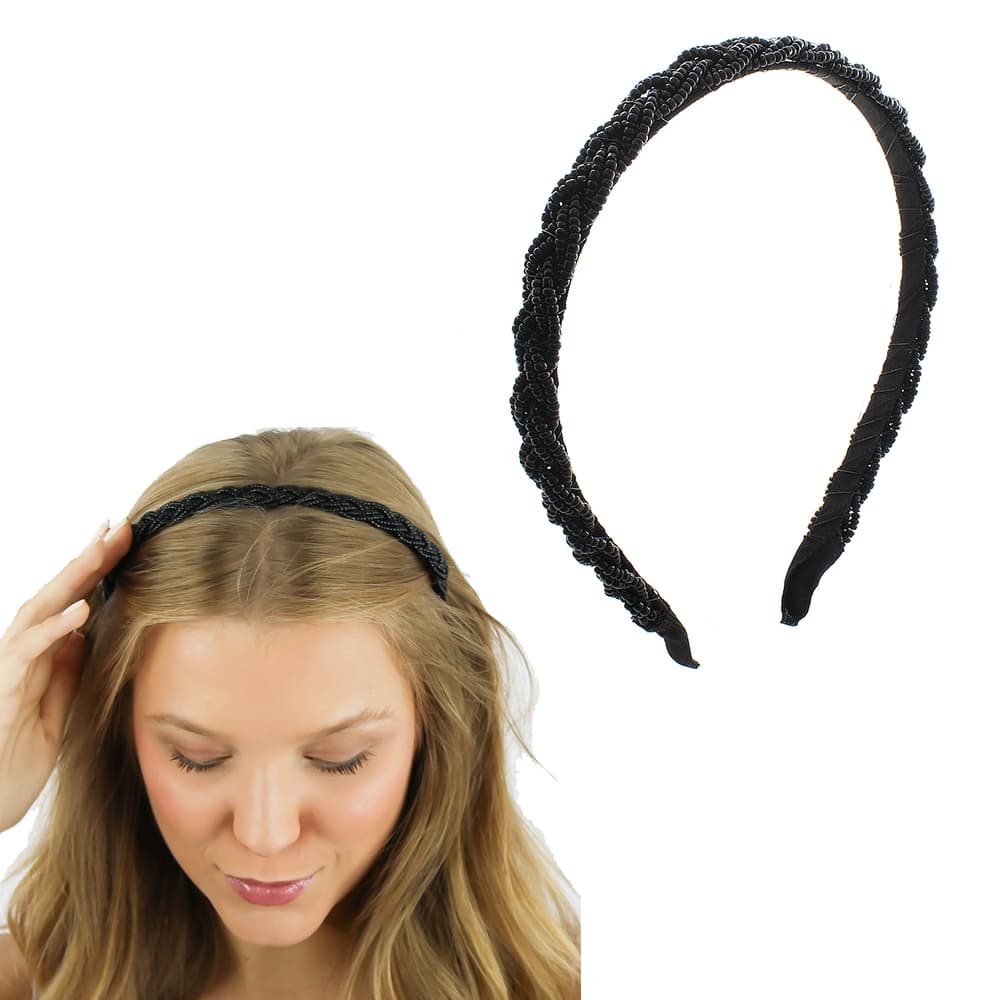 Linda Tiara Missangas Delicada Arco Cabelo Feminina Arquinho