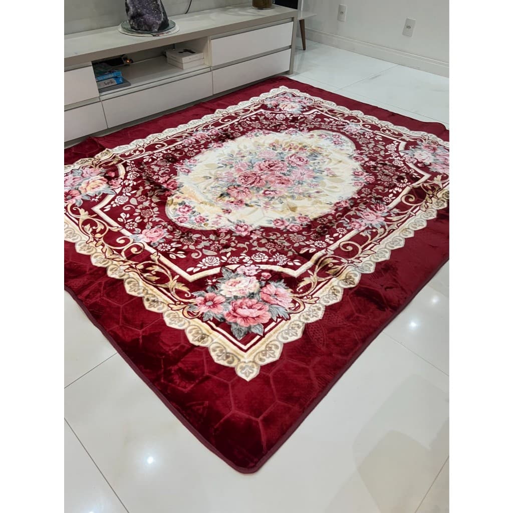 Tapete GRANDE 200cm X 230cm  Floral Antiderrapante Para Quartos, Sala.BOA QUALIDADE!!!