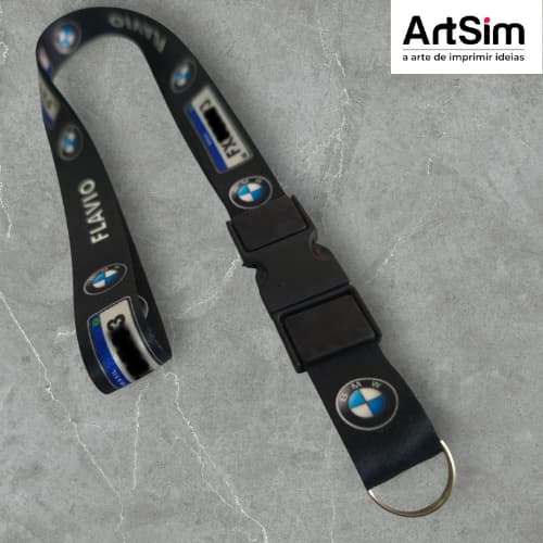 Chaveiro Cordão Personalizado - 75 cm x 2 cm (LEIA A DESCRIÇÃO)