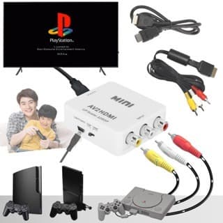 Kit Conversor Av Rca Para Hdmi Compatível Ps1 Ps2 Ps3 Tv