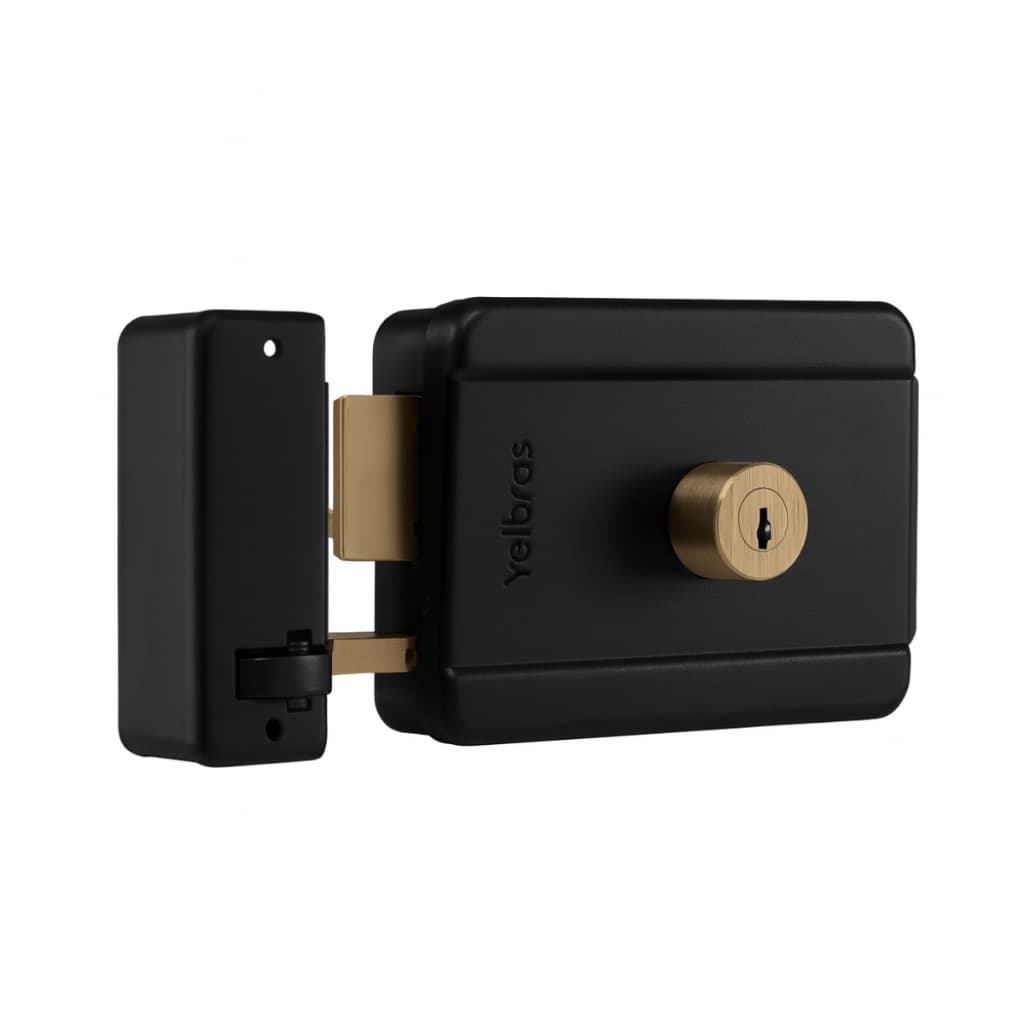 Fechadura Elétrica De Sobrepor Fx 500 Preto Intelbras Preto