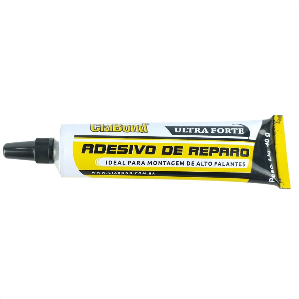 Cola de Borracha 40g para Reparo de Alto Falante Profissional Ultra Forte Adesivo Forte Preta