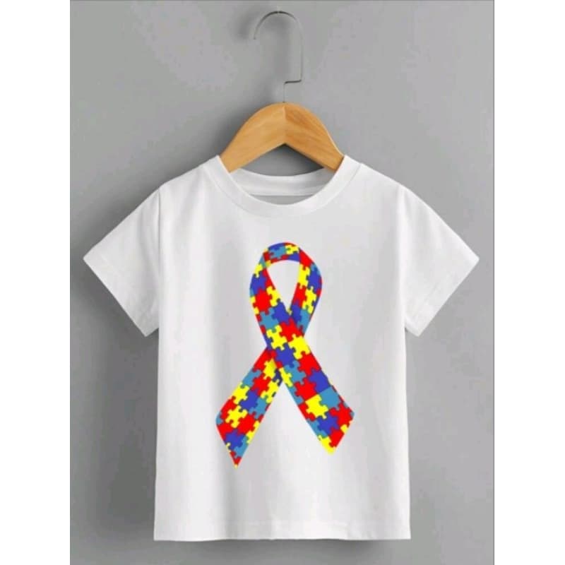 Camiseta Infantil autismo masculino/feminino 100%Algodão