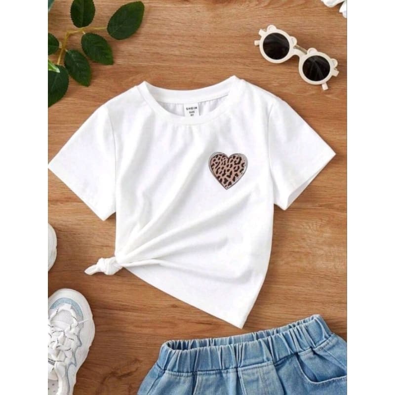 Camisa infantil Estilosa feminina 100%Algodão