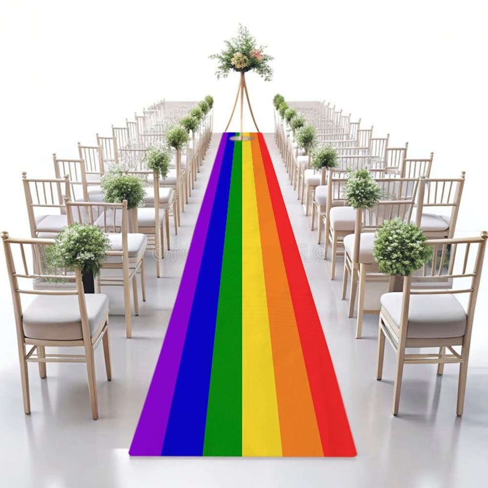Passadeira para Casamento em Lona Bandeiras Lgbt+