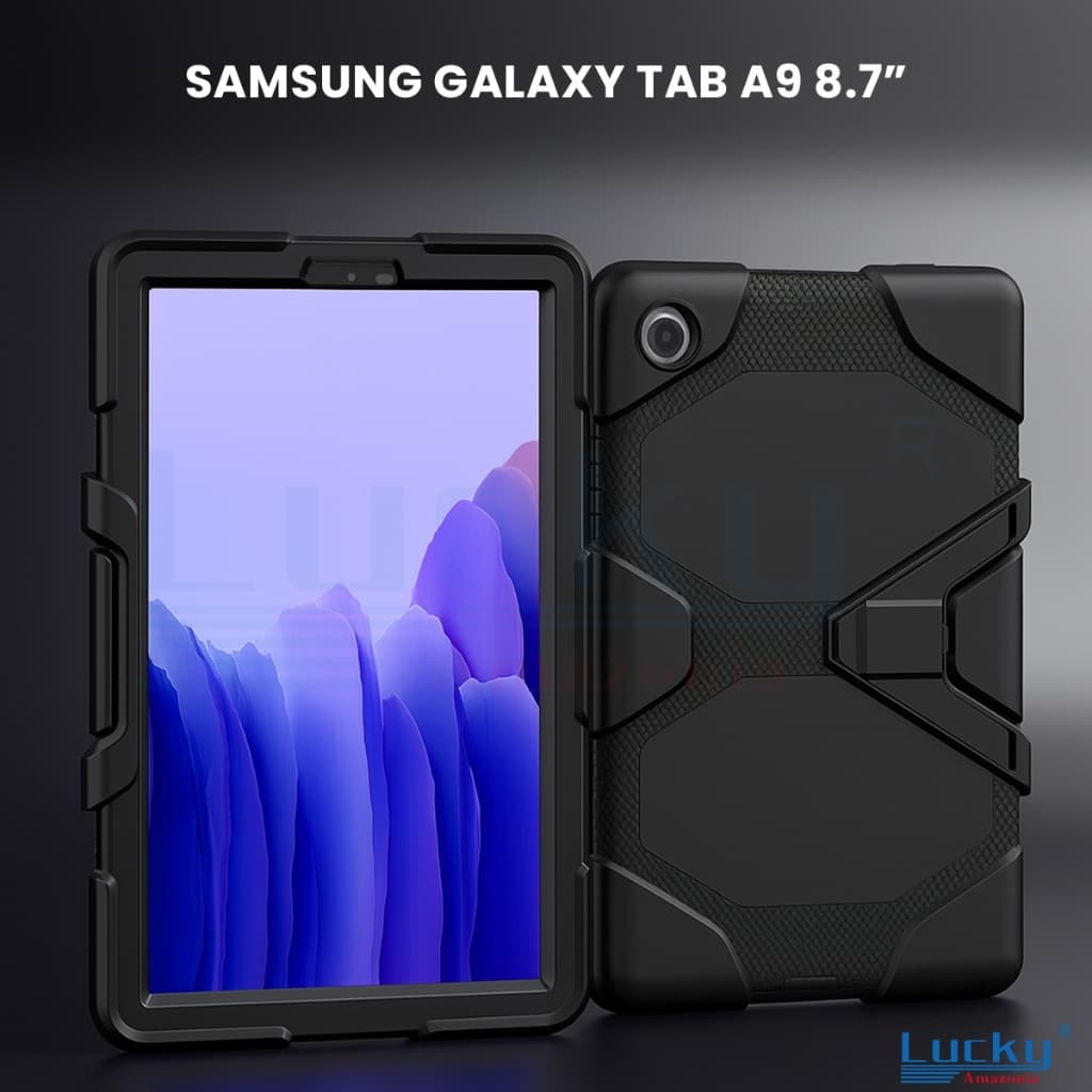 Capa Samsung Galaxy Tab A9 8.7” Reforço Anti Choque Blindagem Anti Queda de Proteção Tablet 3 em 1