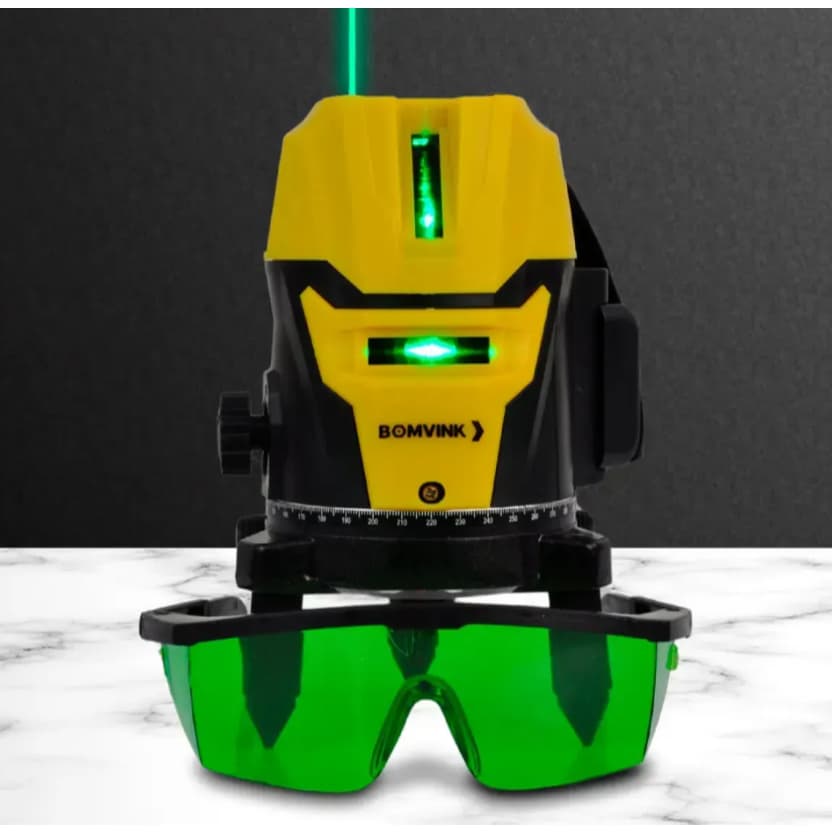 Nível Laser Auto Nivelador 5 Linhas Esquadro 360