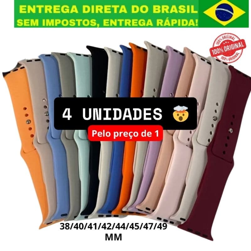 Pulseiras de Silicone para Smartwatch Apple Watch  10 9 8 7 6 5 4 3 2 1 SE 49mm 46mm 45mm 44mm 42mm 41mm 40mm 38mm