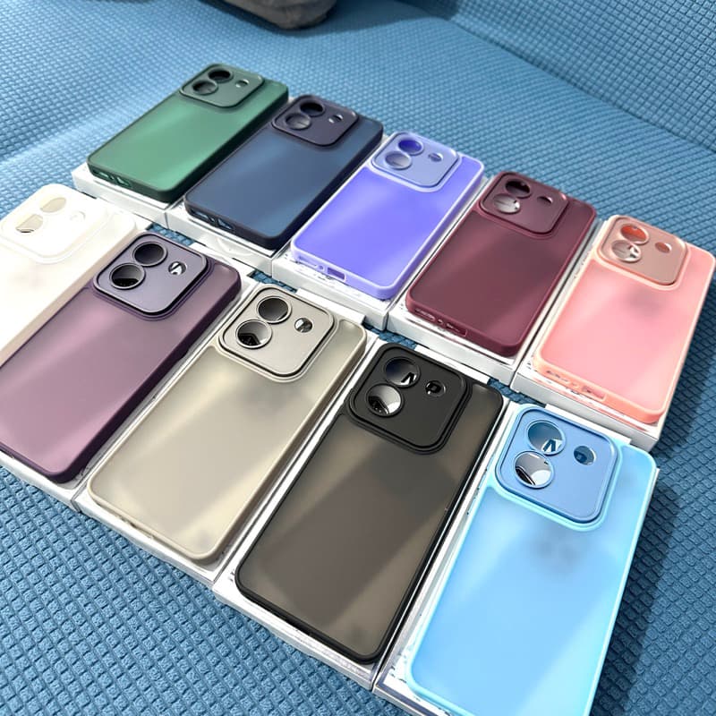 Capa SPACE Acrílico Fosca Anti Impacto  Para Xiaomi Poco M7 Pro 5G capinha com buraco de fino protege a câmera