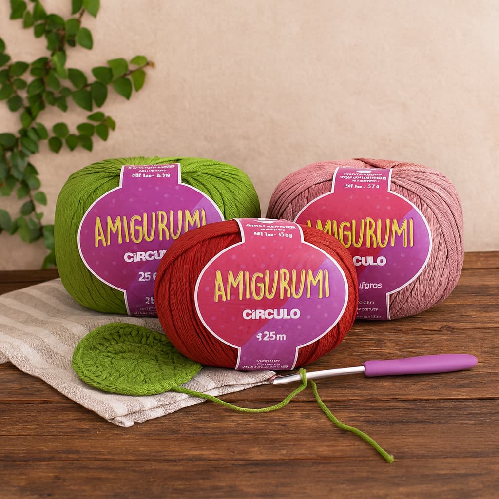 Fio Amigurumi Círculo 125g – Linha Para Crochê e Tricô | Ideal para Amigurumis e Artesanato