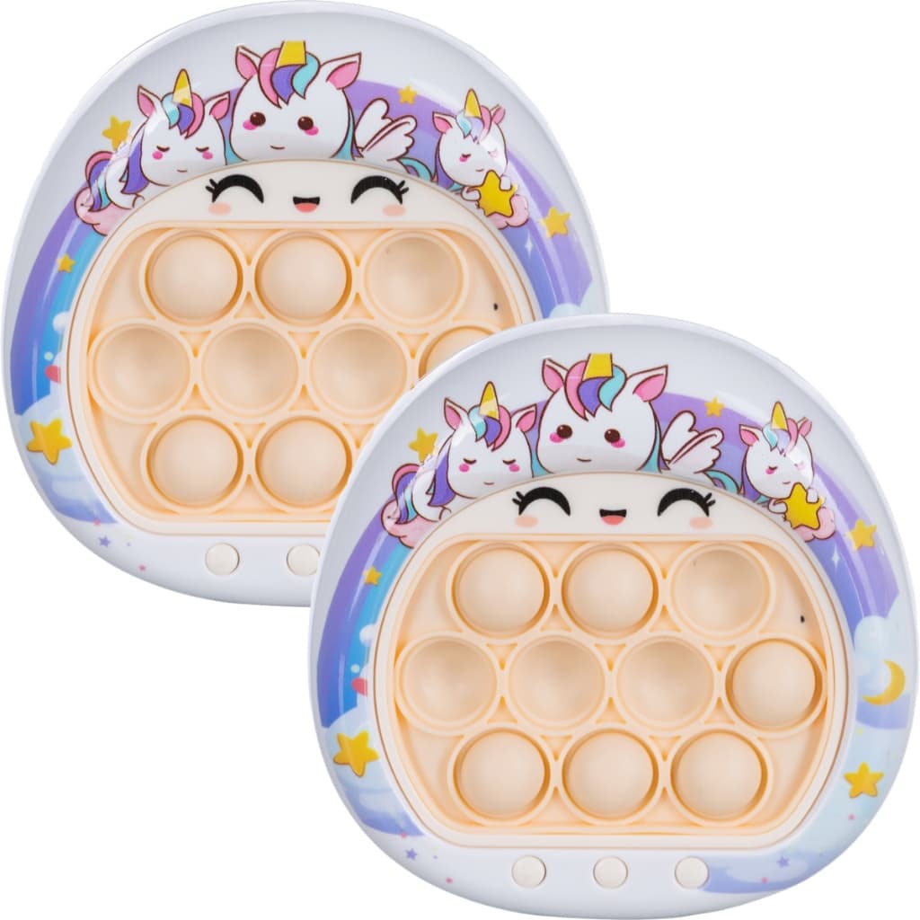 Kit 2 Pop It Eletrônico Infantil Unicórnio Menina